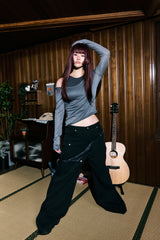 See-through layered T-shirt set