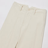 WOMAN CLASSIC CORDUROY PANTS IVORY
