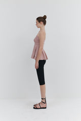 【MADE】 2Way Roll-Up Drape Skirt_Pink