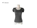 Natin Tencel Puff Shirring Short Sleeve T-shirt