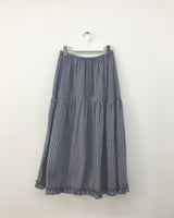 Vesty Check Long Skirt (2color)