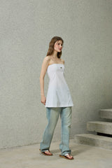 KITTEN MINI DRESS / WHITE