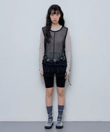 DOT LAYERED DRESS (BLACK)_F24ZD880