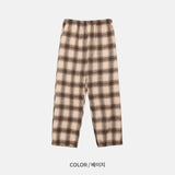LMN バイチェックベンダブルワイドストリングパンツ (3 colors)