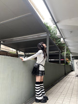 ストライプレッグウォーマー