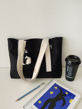  webbing simple line bag - black [M]