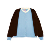 ルーメン レイヤードカーディガン - チョコブルー Size 1
