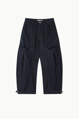 Curve pocket ham strap pants