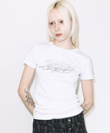 バック CRFREES Tシャツ (ホワイト) F26QB073