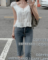 Pure cotton lace blouse