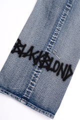 BBD Graffiti Metal Logo Denim Pants (Smoke Blue)