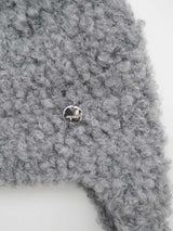 Clover Alpaca Earflap - Grey