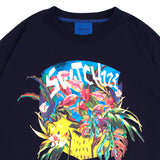 エデンフラワーショートスリーブTシャツ (UNISEX)_SYS6TS16BK