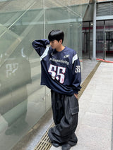 ビッグオーバーデニムカーゴバルーンパンツ