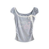 Melo Lace Ribbon Puff T-shirt