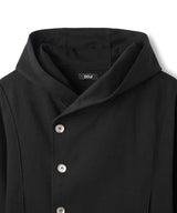 [DOJINOI] YEOMIM CROP HOODIE JUMPER BLACK