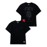 Praying Semi-oversized T-shirts Black /  Khaki