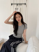 #ST Frill Layered Banding Track Pants (2color)