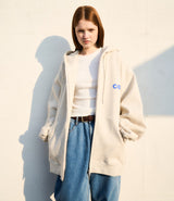 CEC ZIP-UP HOODIE(OATMEAL)