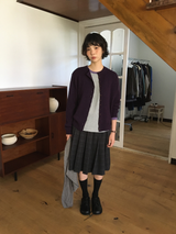 Dual-button round cardigan (3color)