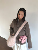 ヘアリーショーティーキルティドコート (2color)