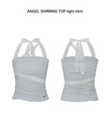 ANGEL SHIRRING TOP light mint