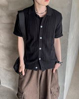 Tiban Cable Knit Short‑Sleeve Cardigan