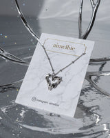 [NMIXX Sullyoon Necklace] メルティングハートカラーボーンネックレス