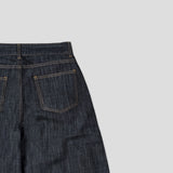 Verity Two-Tuck Curved Denim Pants