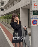 【MADE】V-neck mini dress