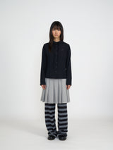 SNAP HOODIE SHIRT (BLACK)