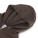Damage Spray Key Hood Zip-up (Brown)