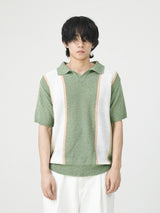 Mix-color boucle collar knit 3color