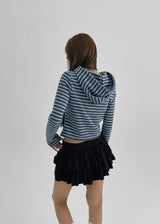 [MADE] Cohel Stripe Hooded Zip-Up