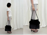Frillish shoulder bag (black)