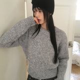 Bamo Thick Bokashi Round Knitwear