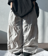 シャーリングバルーンナイロンパンツ 🖤💚🩶🤍4COLOR4COLOR