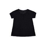 マーガレット レース ワンピーストップ (black)