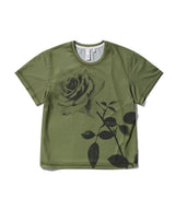 Rose Printed T-shirt - Green