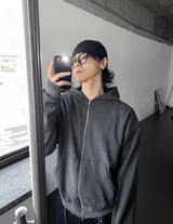 No.1143 gemstone pigment hood ZIP-UP