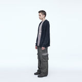 Dyeing Corduroy Cargo Banding Pants Dirty Beige