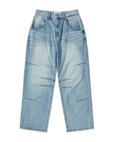 26SS STUDDED BALLOON FIT DENIM PANTS 