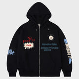 [UNISEX]ピースオブフーデッドジップアップ