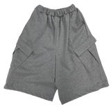 diagonal cargo bermuda pants