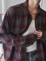 ASCLO Joy Over Dyeing Check Shirt (2color)