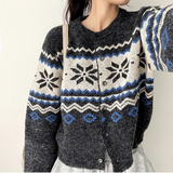 Decca Snow Nordic Knit Cardigan