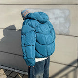 Oversized Welon-Slit Hooded Puffer Jacket