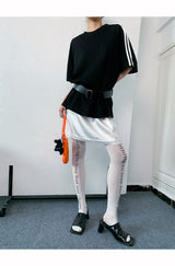 Loose Fit Boxy Round Short-Sleeved T-Shirt