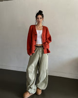 Neckie Soft Loose Fit V-Neck Cardigan