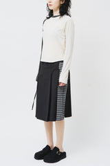 (W) Lowkey Checked Skirt (2color)